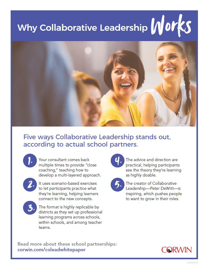 Collaborative Leadership, Peter DeWitt, Corwin, onsite PD, education, leadership