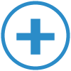 Blue Cross Icon